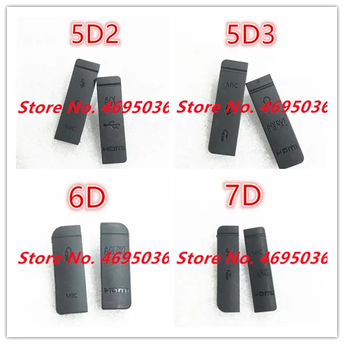 

NEW USB/HDMI DC IN/VIDEO OUT Rubber Door Cover For Canon 6D for EOS 5D2 5D3 6D 7D Digital Camera Repair Part