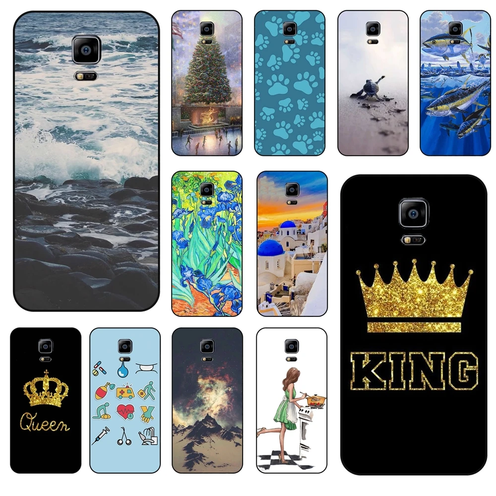 Accessori Guscio Di Pelle Del Telefono Per Samsung Galaxy Note 4 Guscio Di Copertura Del Telefono Cellulare Tigre Per Samsung Galaxy Note 4 Morbido Pe