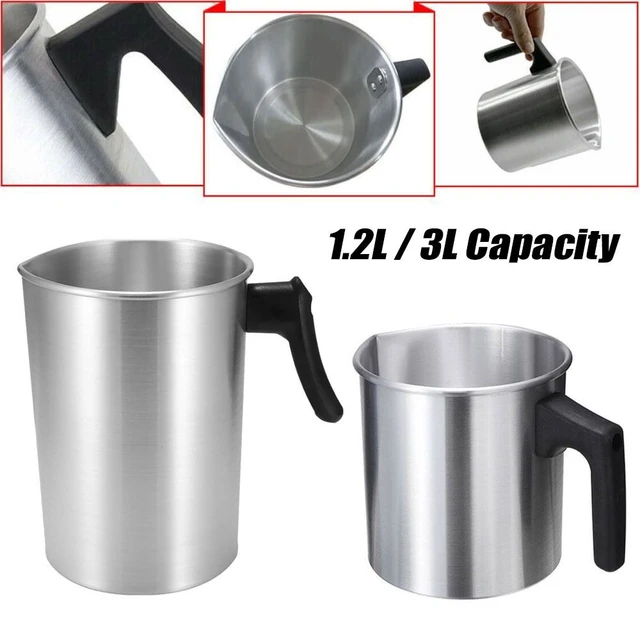 2 Packs Candle Making Pouring Pot, 3L Wax Melting Pot with