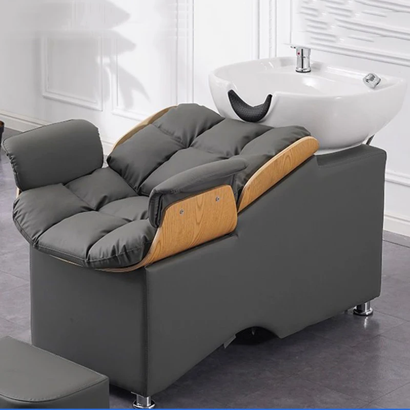 Chaise Head Shampoo Bed Hairdresser Stylist Basin Equipment Shampoo Bed Bowl Sink Muebles Para Salon De Belleza Salon Furniture