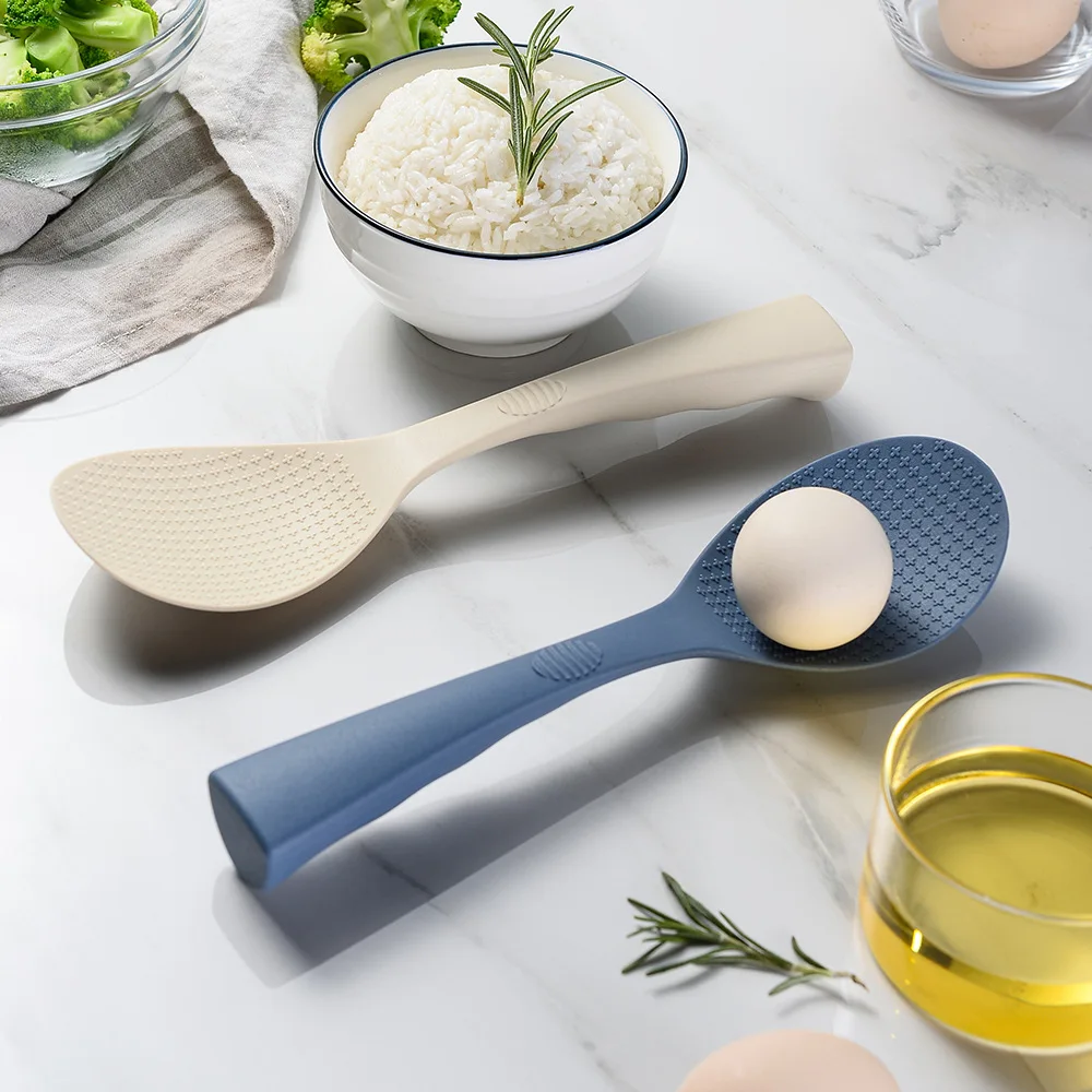 Silicone Spatula Silicone Kitchen Utensils Silicone Cooking Spoon 1/2 Pcs Silicone Long Handle Rice Spoon High Temperature Resistant Non Stick Rice Spoon Lisheng Kitchen Accessories