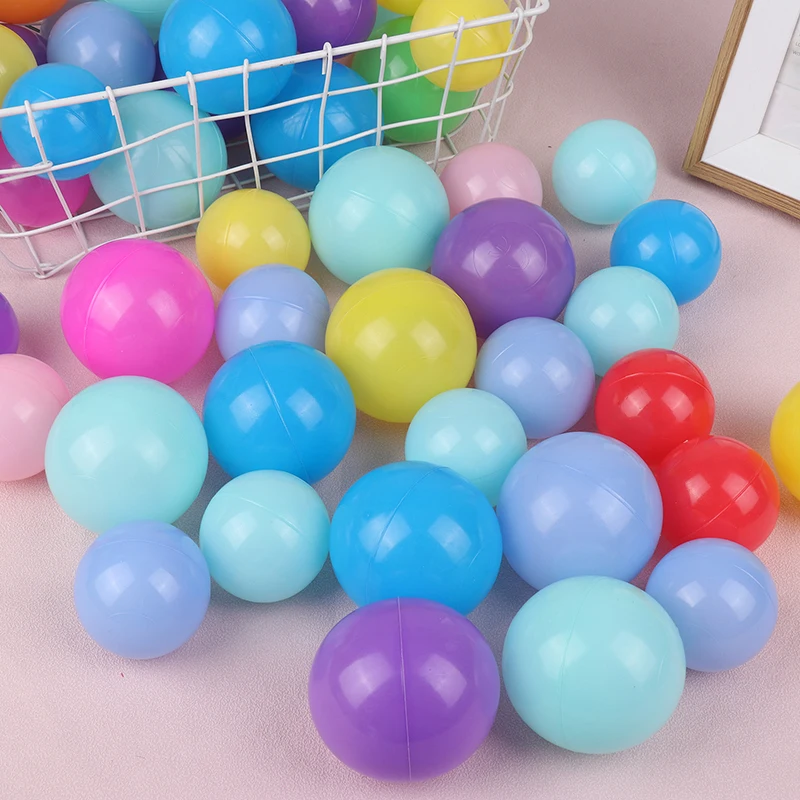 

50PCS Thickened Outdoor Sport Ball Eco-Friendly Water Pool Ocean Wave Balls 5.5/7cm Stress Air Ball Funny Toys For Children Kids
