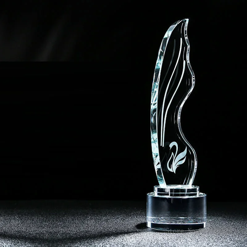 Customized Crystal Trophy, annual Meeting as a Prize, Creative Sports Movie Award, Commemorative Souvenir, Home Decorations, 1Pc