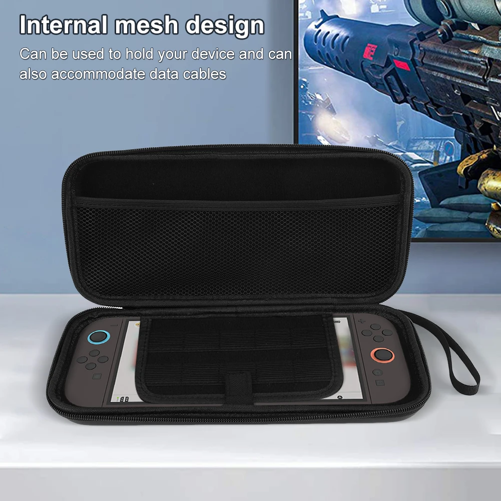 For Nintendo Switch 2 Protective Case With 9H Screen Protector Portable Travel Hand Bags Shockproof Anti-Scratch Organizer Box