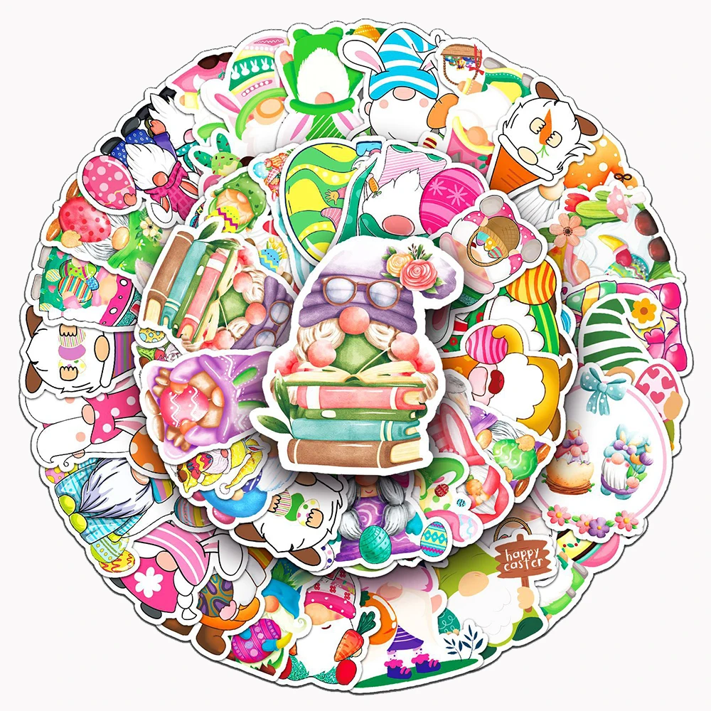 10/30/54pcs Kawaii Cartoon Seven Dwarfs Stickers for Kids Easter Egg Decals Waterproof Waterproof Stationery Laptop Cute Sticker