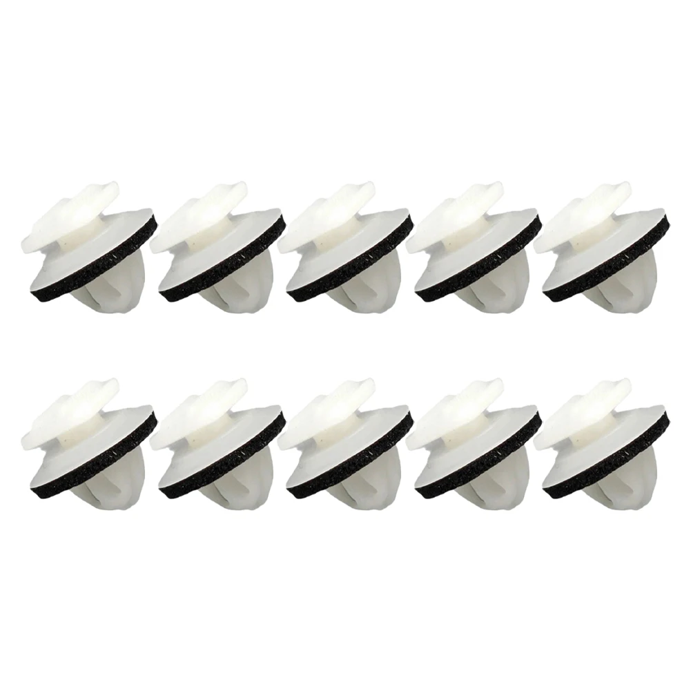 

10 Pcs White Nylon Clip Exterior Wheel Fender Flare Moulding Clip For TOYOTA 90467-08225 Auto Fastener Clip