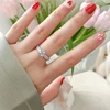 NKHOG 0.5-3ct Moissanite Wedding Rings Women 925 Sterling Silver Plated 18K White Gold Ring Engagement Promise Band Jewelry 6