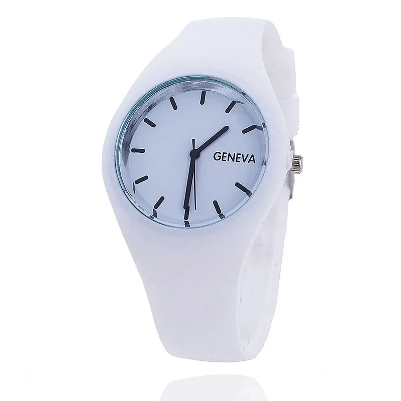 2020 Geneva Women Sport Watches Cream Color Ultra-thin Fashion - Main Image