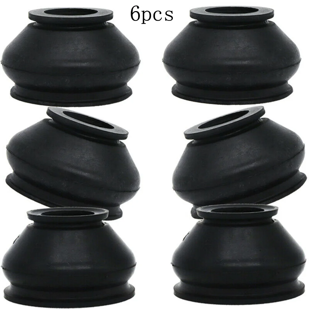 6pcs 12 22 27 High Quality Rubber Tie Rod End Ball Joint Dust Boots