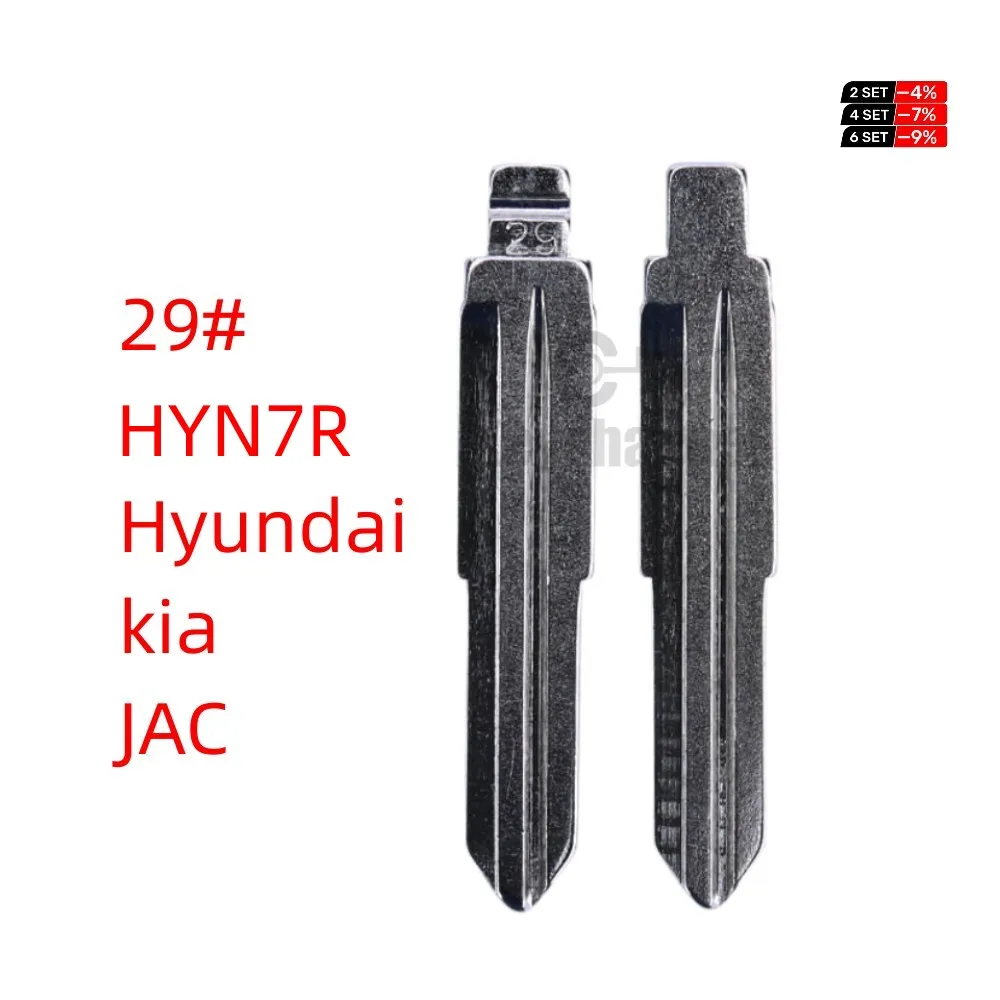 цена Keychannel 10PCS 29# KD Key Blade Universal Car Key Blank HYN11 Flip Key for Xhorse KD KEYDIY Remote for JAC Hyundai Sonata Kia