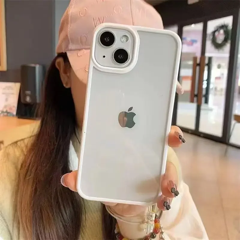 Candy Soft Silicone Transparent Shockproof Phone Case
