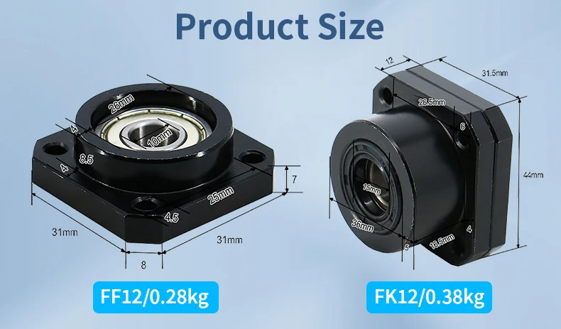 Apoio End, FK12, FF12, Suporte, Fit para