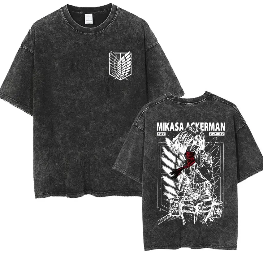 T-shirt Homme Attack On Titan Wings Of Freedom – Imprimé Manga, 100% Coton