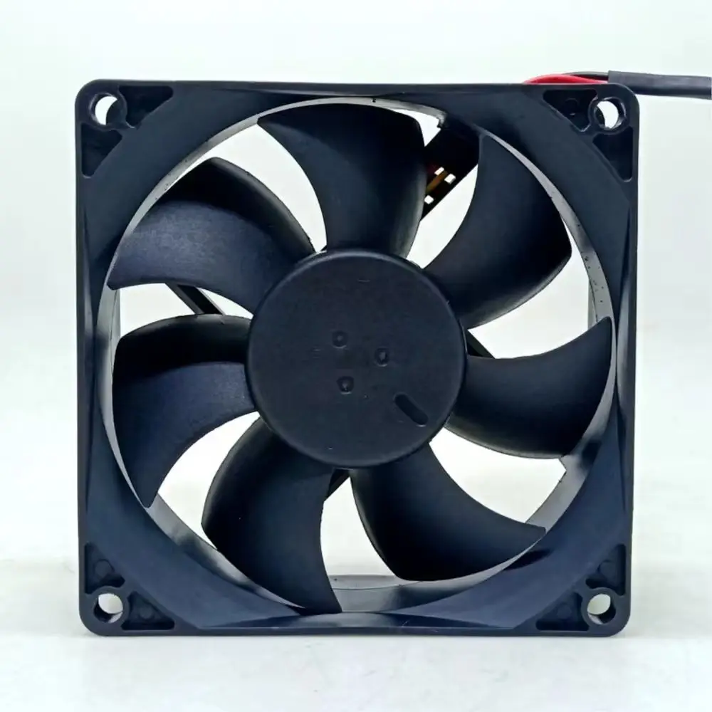 새로운 PVA080G12R 8025 12V 0.80A 3핀 RD 신호 차량 충전용 듀얼 볼 8cm 초고속 대용량 냉각 팬