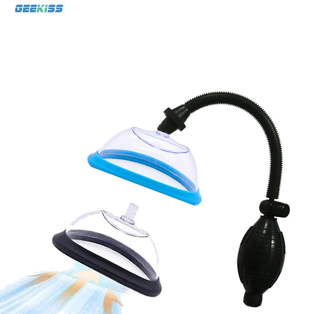 Pussy Pump Vagina Clitoris Sucker Manual Women Breast Massage Nipple Stimulator Enlarge Vacuum Pump Cover Sex Toys