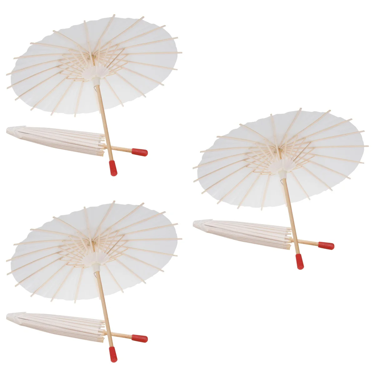 Sombrilla de papel blanco para decoración de boda, paraguas japonés chino, 6 piezas, tamaño 22, patrón de de paraguas para|Decoraciones de fiestas| - AliExpress