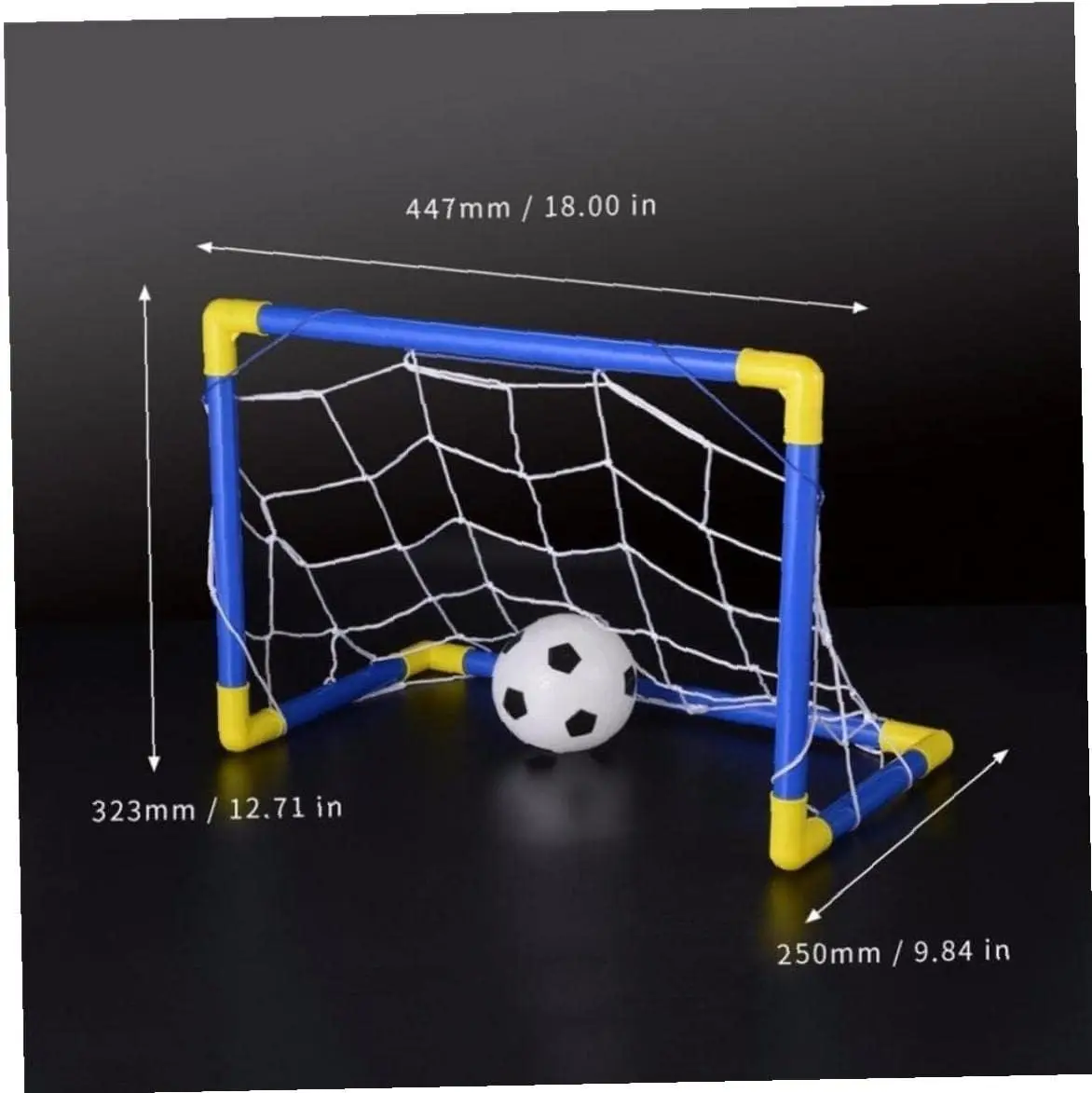 1PC 실내 미니 접는 축구 목표 그물 플라스틱 축구 포스트 프레임 세트 실내 야외 팀 게임에 대 한 풍선 어린이 스포츠 장난감