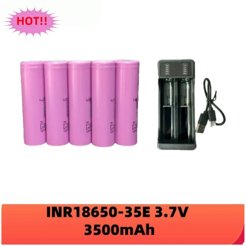Original for 18650 3500mAh 25A Discharge INR18650 35E 3500mAh Li-ion 3.7v Rechargable batteries 18650 Battery