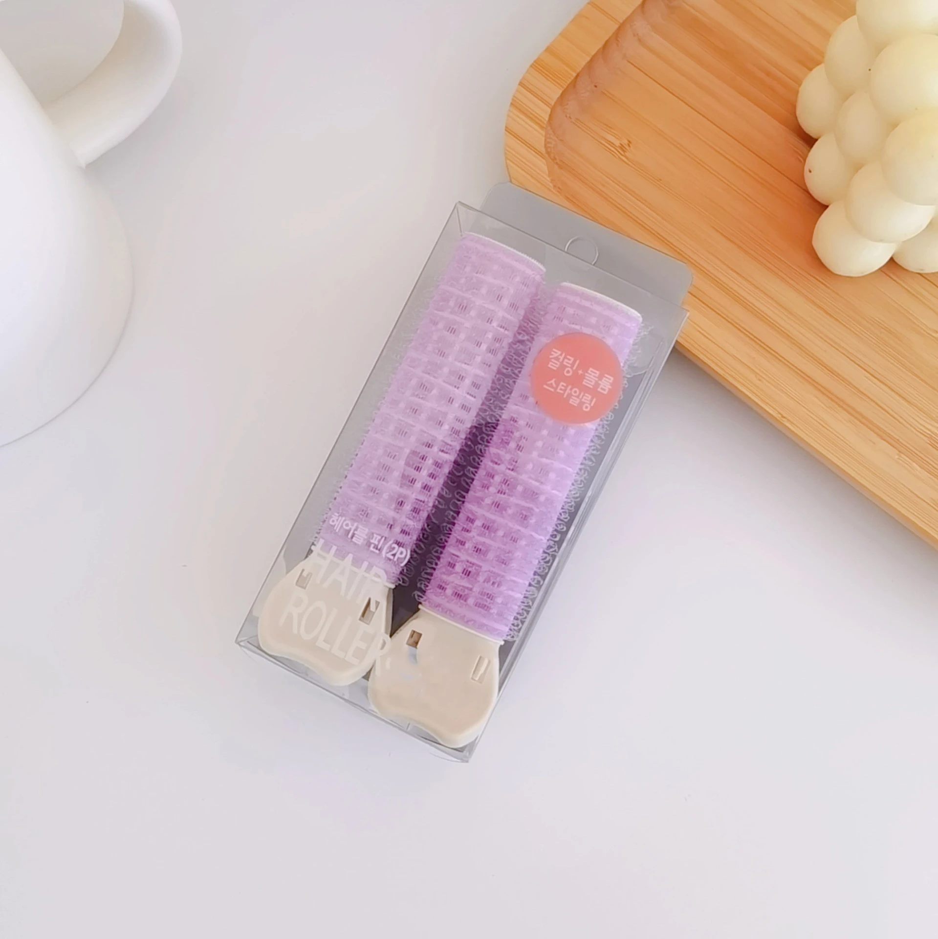 헤어 루트 푹신한 클립 에어 앞머리 컬러, 자체 접착 컬링 헤어, 레이지 컬링 튜브, 헤어 스타일링 도구, 헤어 컬러, 헤어 핀, 2 개