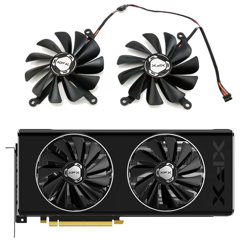 

95MM 4PIN CF1010U12S DC 12V Cooler Fan for XFX Radeon RX 5700 XT 8Gb Thicc II Ultra / 5700 8Gb DD Ultra