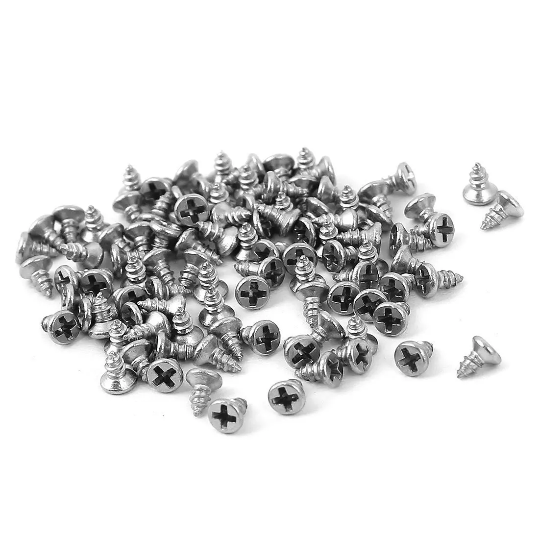 

Kidisoii M1.4 x 3mm Phillips Flat Head Self Tapping Screw Fasteners 100 Pcs