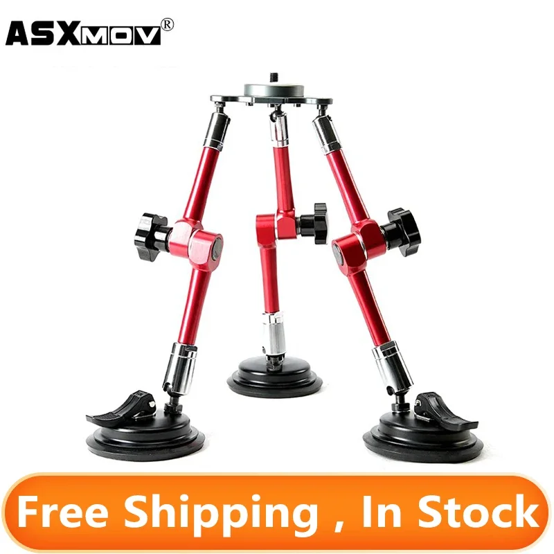 ASXMOV XP03 Aluminium Alloy Car Suction Cup Camera Mount Holder VideoTripod For Gopro All Dslr Camcorder