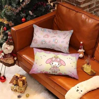 Cartoon My Melody Pillow Covers Cartoon Sofa Decorative Home Double-sided Printing Short Plush Cute Cushion Cover 2