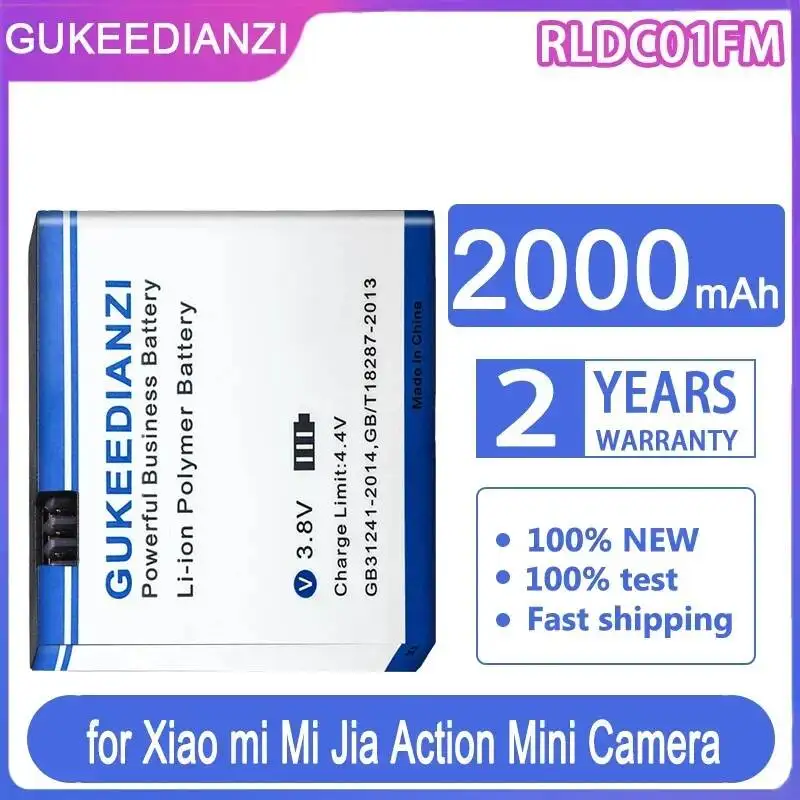 Batterie 2000mAh RLDC01FM pour Xiaomi Mijia Action Mini Camera