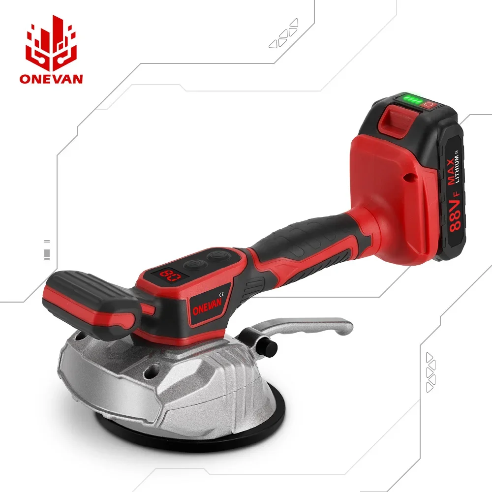 3500W 200KG Tile Tiling Machine Wall Floor Tiles Laying Vibrating Tool 130mm Suction Cup For 21V 18v Battery