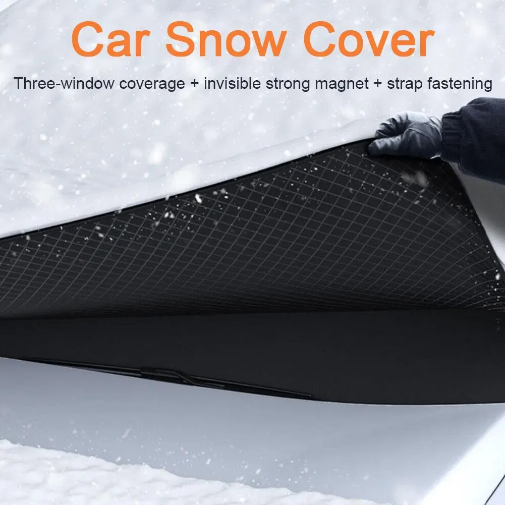 Magnetic Car Windshield Winter Guard - Thickened Ice, Snow, and UV Protection Cover
