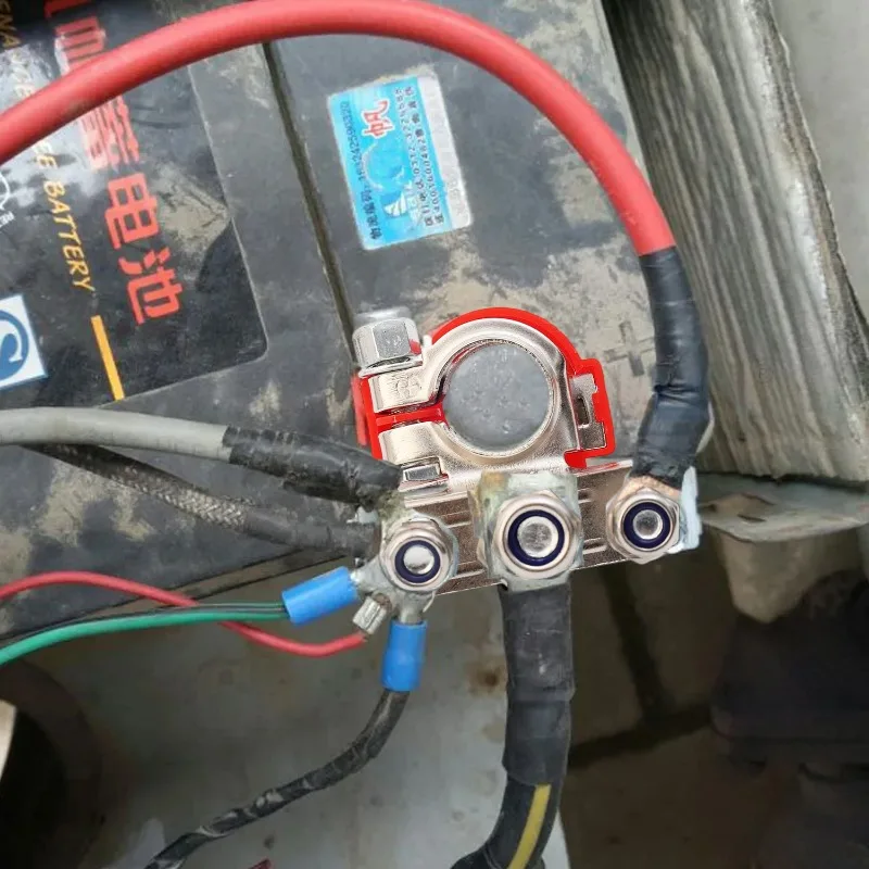 Battery Terminal Connectors Positive Negative Car Battery Terminals Clamp Connector Quick Release Disconnect 12V/24V Accessories