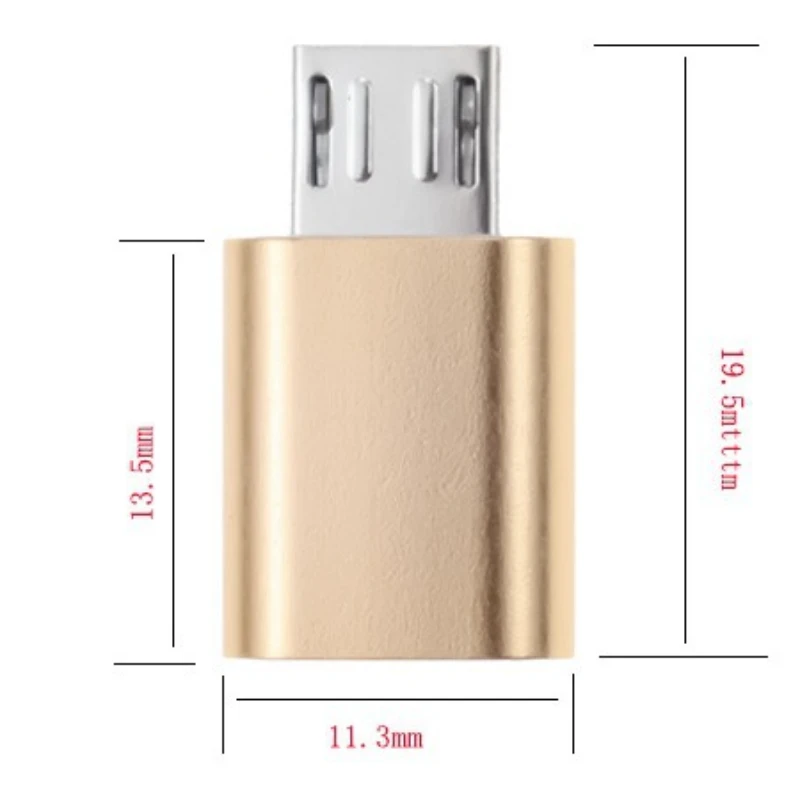 USB Type C Female To Micro USB Male Adapter Connector Type-C Micro Charger Adapter V8 Charging Data Transmission Converters