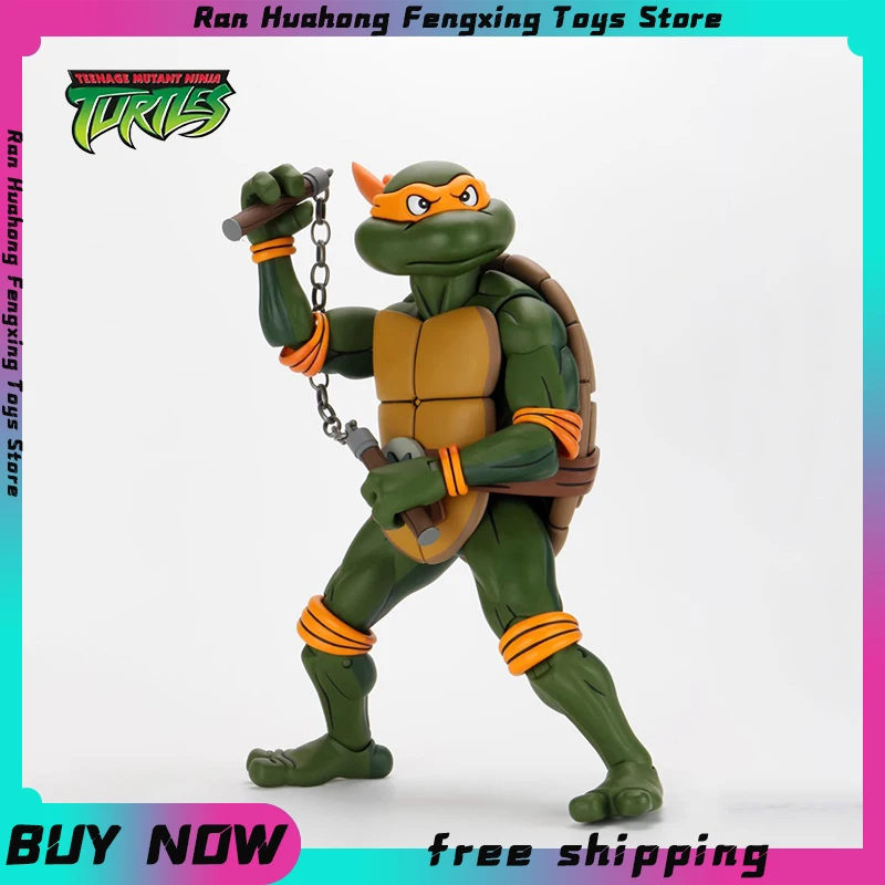 

Фигурка Черепашки-ниндзя Neca 54144, аниме Tmnt, фигурка Леонардо да Винчи 18 дюймов, масштаб 1/4, детская игрушка, подарок на день рождения