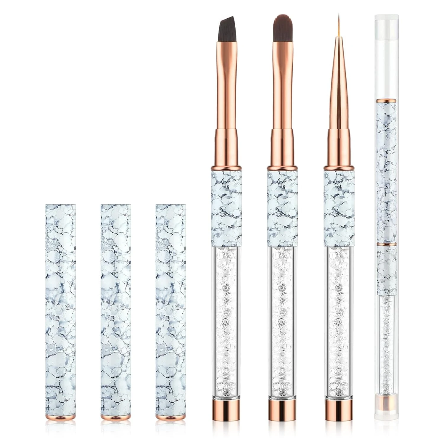 Elevate Your Nail Art Game with This Exquisite Collection of High-Quality Professional Acrylic Nail Brushes-Enhance Your Salon