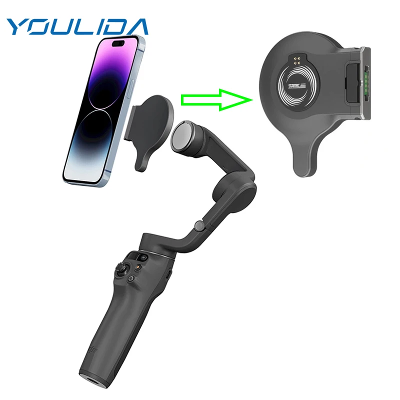 DJI OM 8/7P用 マグネット式クイックリリース スマホマウント モバイル