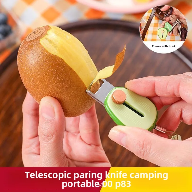 1/2Pcs Creative Avocado Shaped Fruit Peeling Knife Adjustable Kitchen Paring Tools Cute Vegetable Peeler Mini Outdoors Gadgets
