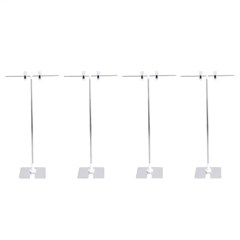 4Pc Telescopic Poster Stands T Type Advertising Racks Metal Display Stands Advertising Display Stand Vertical Telescopic Support 4 pcs advertising rack show display racks stand metal poster holder stands type holders