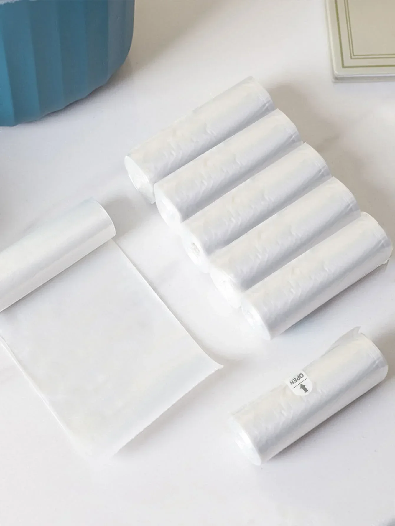 100pcs-Mini Small Waste Bins Desktop Garbage Basket Home Table Plastic Trash Can Office Supplies Dustbins Sundries Barrel Box