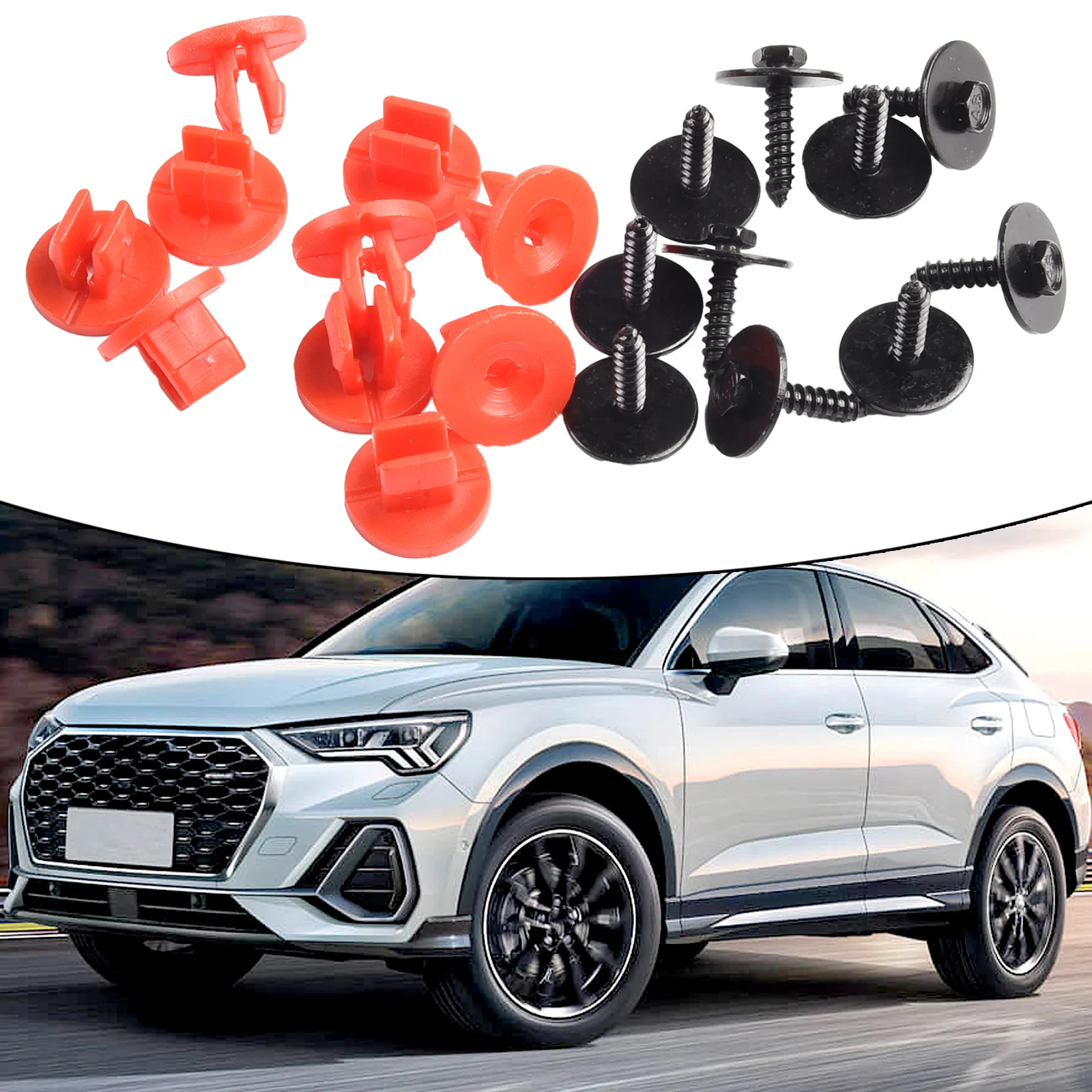 

Прочные зажимы для нижней крышки двигателя, набор винтов для Volvo V50 C30 для Ford, простота установки и долговечность