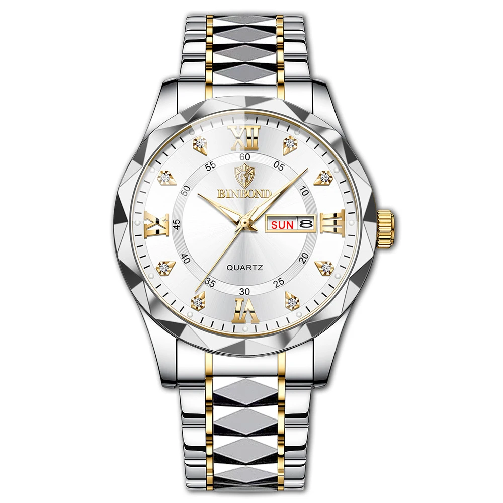 Men's Wrist Watch Waterproof Quartz Watch With Date And Glow_voghion.com