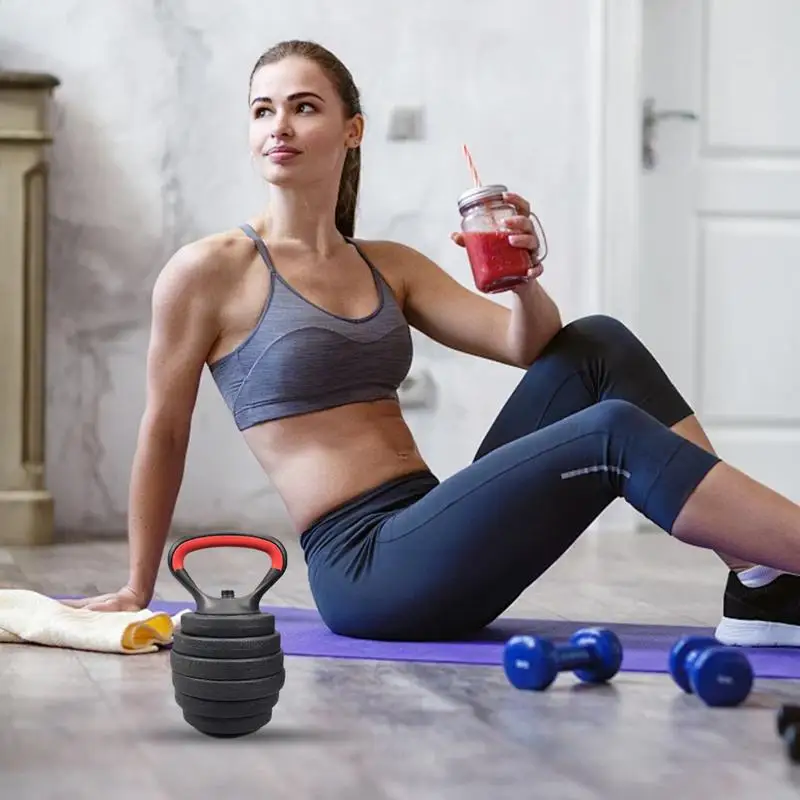 Fitness Workout Handle Adjustable Metal Kettlebell Handle for Weight Plates Arm Strength 2025