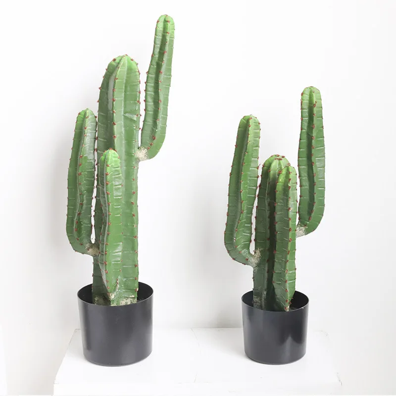 5075cmArtificialTropicalCactusFakeDesertPlantsGreenSucculent