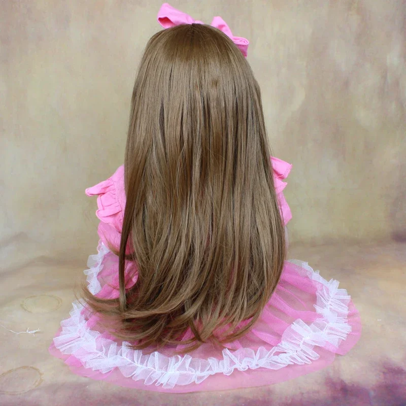 BZDOLL 60cm Lifelike Reborn Baby Doll 24inch Soft Silicone Newborn Princess Toddler Bebe Alive Kid Lovely Dress Up Toy For Girl - 6