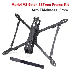FPV Racing Drone Quadcopter Freestyle Frame Kit - Enhanced Design with Adjustable Arm Options (Mark4 V2 9Inch 387mm)