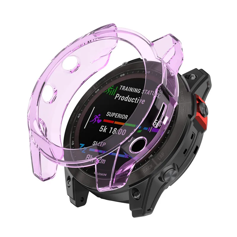 TPU Protective Case Cover for Garmin epix Gen2 Smart Watch Clear Colorful Soft Protector Cover Shell for epix Gen 2 