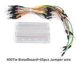 65 - Piece Solderless Flexible Breadboard Jumper Wire Set (65Jumper wire 10set)