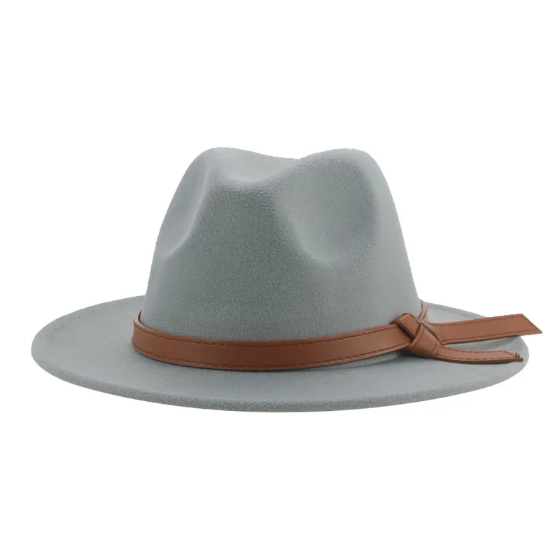 red fedora Hats for Women Fedoras Belt Band Dress Formal Hats for Men Panama Solid Khaki Camel Winter Women Hat Luxury Church Chapeau Femme fedora hat