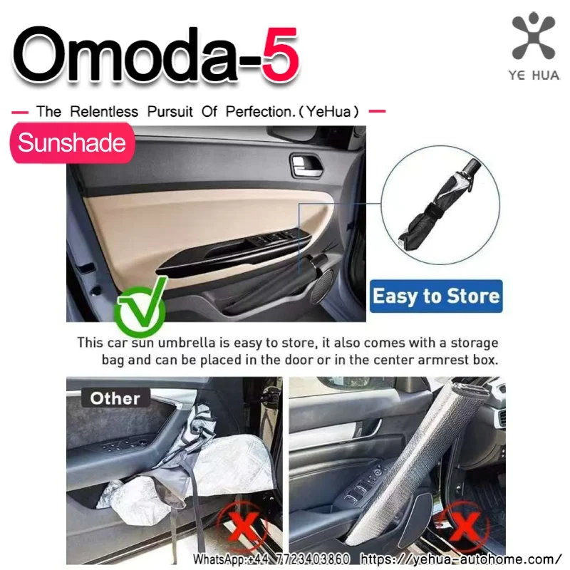For Chery Omoda C5-Car parasol car front windshield visor sunshade car with sun block folding sunscreen sunshade