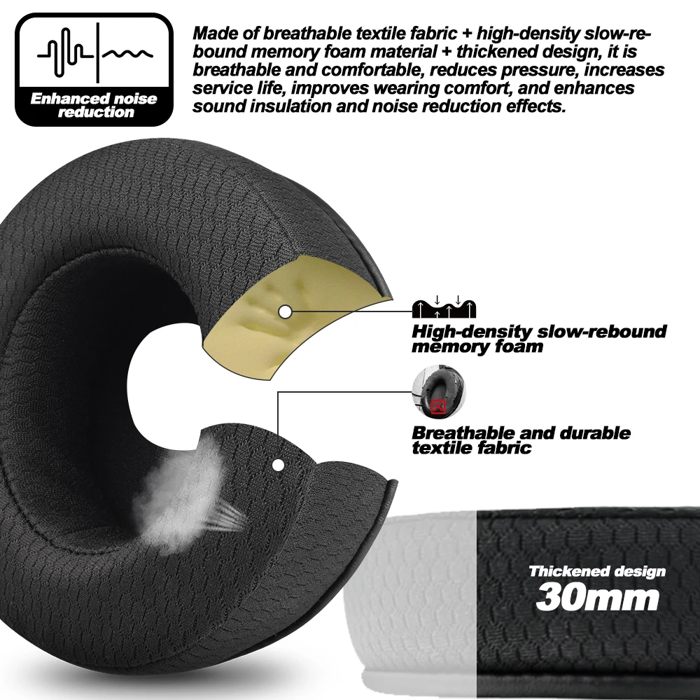 Earphone pads For AKG K52 K72 K92 Replacement headband accessories: cooling velvet,replacement Earpads Covers Sponge Protein