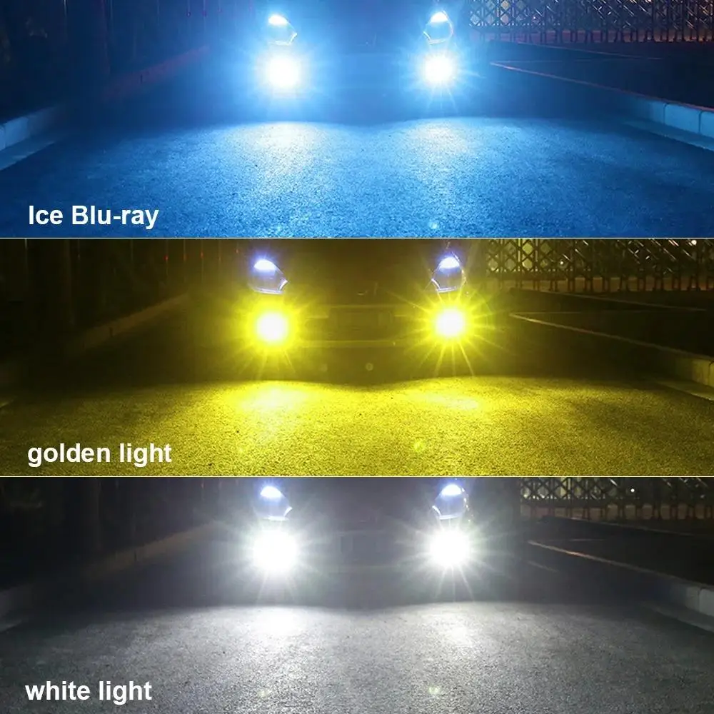 H11 LED 레이저 프로젝터 렌즈 헤드라이트 H7 9005 9006 HB3 HB4 안개등 전구 H8 H9 CSP 6000K 3000K 터보 라이트 화이트 옐로우 블루